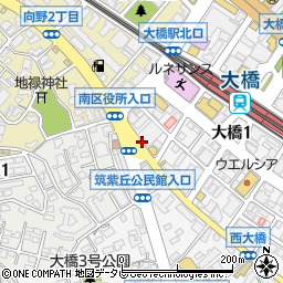 モリ薬局　大橋店周辺の地図