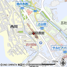 嘉麻市立山田図書館周辺の地図