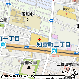 ダイソーベスト電器高知本店周辺の地図