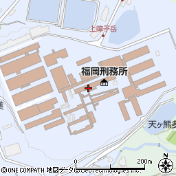 福岡刑務所　作業部門周辺の地図