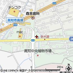 高知県高知市高須東町8周辺の地図