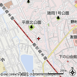 福岡県福岡市博多区諸岡3丁目33-45周辺の地図