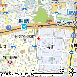 おクルマパークダイセイ堺町第９駐車場周辺の地図