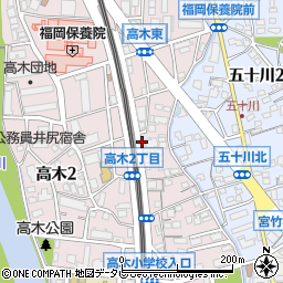 福岡ピアノ買取サービス周辺の地図