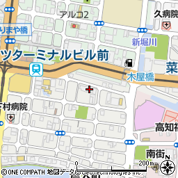 美容室サザン高知店周辺の地図