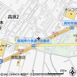 四国銀行高須支店周辺の地図