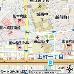 高知市　小高坂会館周辺の地図