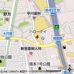 ゲオ　福岡橋本店周辺の地図