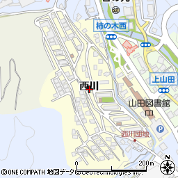 福岡県嘉麻市西川周辺の地図