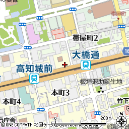 ジャノメミシン高知支店周辺の地図