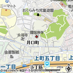 護国禅寺周辺の地図