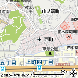 高知県高知市西町周辺の地図