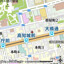 株式会社高知放送　営業部周辺の地図