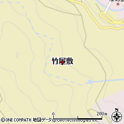 高知県仁淀川町（吾川郡）竹屋敷周辺の地図