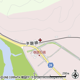 愛媛県大洲市春賀2014周辺の地図