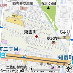 高知県高知市東雲町周辺の地図
