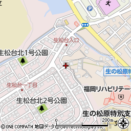 エバーグリーン生松台団地第一集会所周辺の地図
