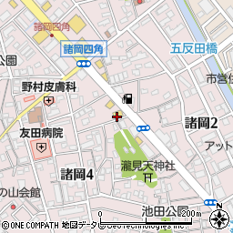 とんかつ浜かつ福岡諸岡店周辺の地図