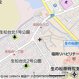 〒819-0044 福岡県福岡市西区生松台の地図