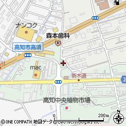 高知県高知市高須東町8-28周辺の地図