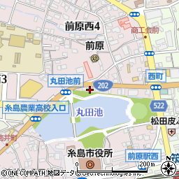 福岡県糸島市前原西周辺の地図