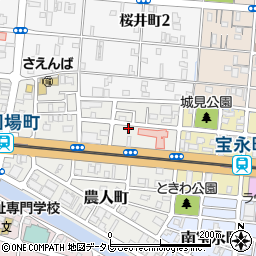 高知県高知市城見町周辺の地図