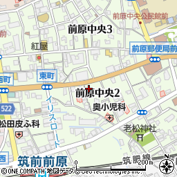 福岡県糸島市前原中央周辺の地図