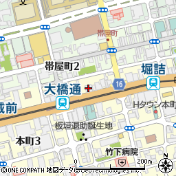 伊予銀行高知支店周辺の地図