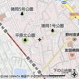 福岡県福岡市博多区諸岡3丁目33-8周辺の地図