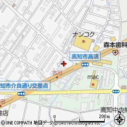 ローソン高知高須店周辺の地図