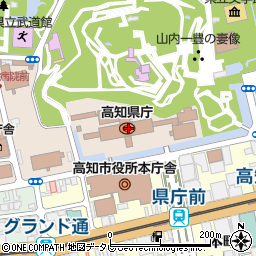 四国銀行県庁支店周辺の地図