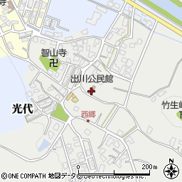 出川公民館周辺の地図