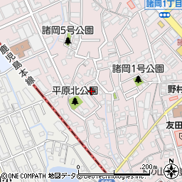 福岡県福岡市博多区諸岡3丁目33-58周辺の地図