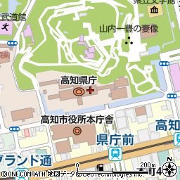 高知県庁周辺の地図