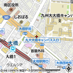 カラオケ本舗まねきねこ　西鉄大橋駅前東口店周辺の地図
