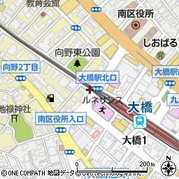 ニッポンレンタカー大橋営業所周辺の地図