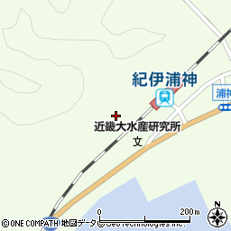 和歌山県東牟婁郡那智勝浦町浦神413周辺の地図