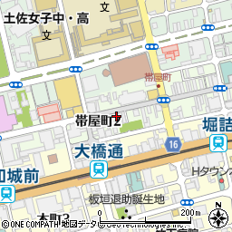 藁焼き鰹たたき明神丸 帯屋町店周辺の地図