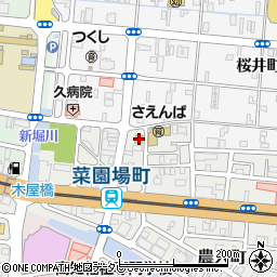 セブンイレブン高知菜園場町店周辺の地図