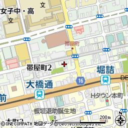 ココカラファイン帯屋町店周辺の地図