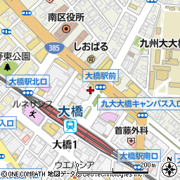 ローソン福岡大橋駅前店周辺の地図