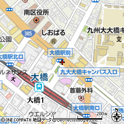 大橋駅前周辺の地図