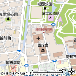 高知県薬剤師会　会営薬局周辺の地図