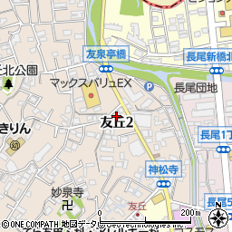 大穂クリーニング店周辺の地図