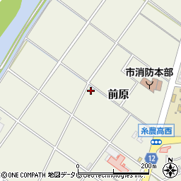 福岡県糸島市前原周辺の地図