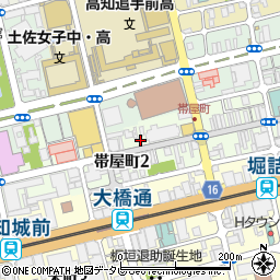 高知銀行ＯＫＡＭＵＲＡ帯屋町ビル ＡＴＭ周辺の地図