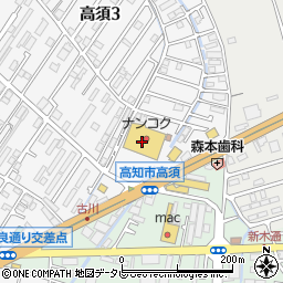 クロワッサンの店高知店周辺の地図