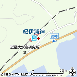 那智浦神郵便局 ＡＴＭ周辺の地図
