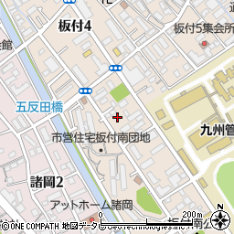 アルファ薬局板付店周辺の地図