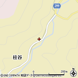 高知県高岡郡日高村柱谷周辺の地図